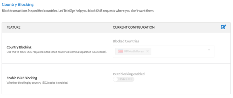 Can I block SMS traffic from specific countries?