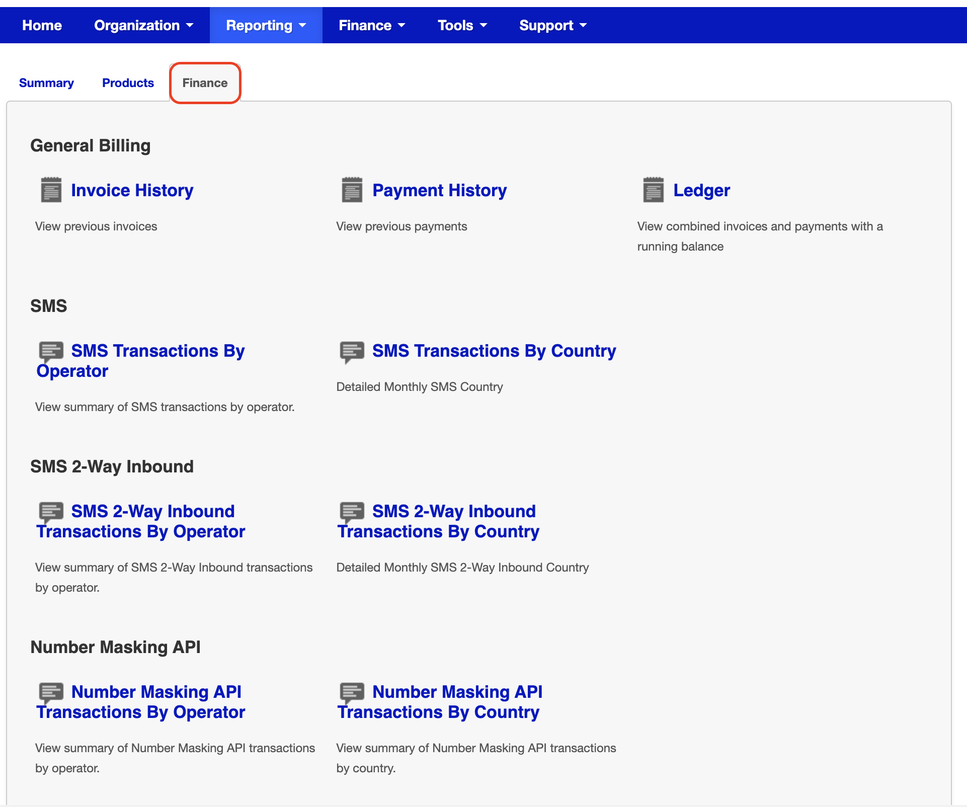 What kinds of reports does Telesign offer customers?